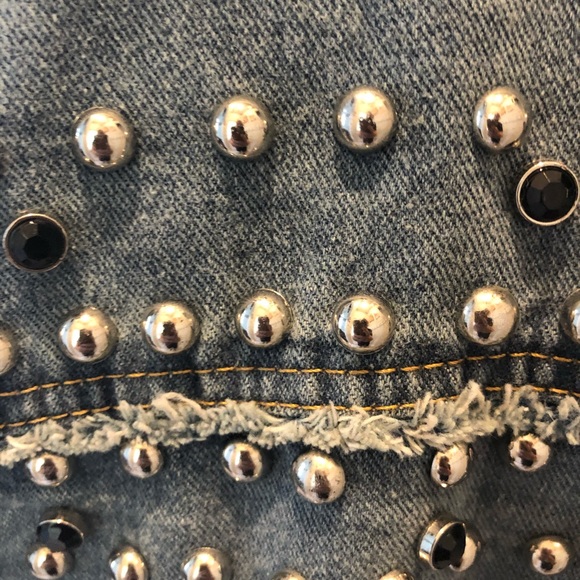 P Cill studded oversized denim jacket - Picture 3 of 5